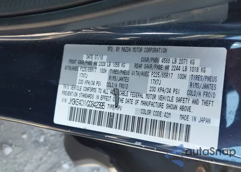 2016 Mazda Cx-5 Touring из США, поврежденный, VIN JM3KE4CYXG0842395